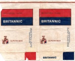 ANTIGA EMBALAGEM DOS " CIGARROS BRITANNIC "  TABACARIA LONDRES S.A  RIO DE JANEIRO BRASIL