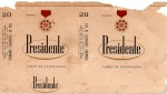 ANTIGA EMBALAGEM DE CIGARROS " PRESIDENTE "  CIA. DE CIGARROS SINIMBU