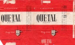 ANTIGA EMBALAGEM DE CIGARROS " QUETAL " FÁBRICA DE CIGARROS CARUSO S.A PEÇA COM PREÇO IMPRESSO ( P.I )