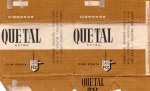 ANTIGA EMBALAGEM DE CIGARROS " QUETAL " FÁBRICA DE CIGARROS CARUSO S.A CÓDIGO DE CATALOGO ACECA =  Q002