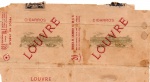 ANTIGA EMBALAGEM DE CIGARROS " LOUVRE " FÁBRICA DE CIGARROS SUDAN S.A EMBALAGEM COM PREÇO IMPRESSO CONHECIDA COMO ( P.I )