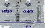 ANTIGA EMBALAGEM DOS " CIGARROS LEXUS "  ITABA - INDÚSTRIA DE TABACO BRASILEIRA LTDA
