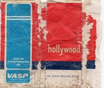ANTIGA EMBALAGEM DOS CIGARROS " HOLLYWOOD - V A S P - VENDA PROIBIDA - DISTRIBUIÇÃO GRATUITA "