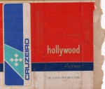ANTIGA EMBALAGEM DOS CIGARROS " HOLLYWOOD - CRUZEIRO - PROIBIDA A VENDA - DISTRIBUIÇÃO GRATUITA "