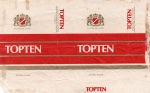ANTIGA EMBALAGEM DOS " CIGARROS TOPTEN "  CIA. SUDAN DE PRODUTOS DE TABACO