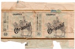 ANTIGA EMBALAGEM DE CIGARROS " ORIENTAL "  FÁBRICA DE CIGARROS SUDAN S.A COM PREÇO IMPRESSO ( P.I )