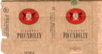 ANTIGA EMBALAGEM DE CIGARROS " PICCADILLY " FÁBRICA DE CIGARROS FLÓRIDA S.A COM PREÇO IMPRESSO ( P.I )