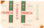 ANTIGA EMBALAGEM DE CIGARROS " TROPICAL "  SABRATI EMBALAGEM EM EXCELENTE ESTADO DE CONSERVAÇÃO