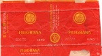 ANTIGA EMBALAGEM DE CIGARROS " FILIGRANA "  CIA. LOPES SÁ INDUSTRIAL DE FUMOS PEÇA COM PREÇO IMPRESSO CONHECIDA COMO ( P.I )