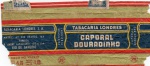 ANTIGA EMBALAGEM DE CIGARROS " CAPORAL DOURADINHO " TABACARIA LONDRES RIO DE JANEIRO PEÇA COM PREÇO IMPRESSO ( P.I )