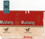 ANTIGA EMBALAGEM DOS " CIGARROS MUSTANG - CONTENDO O SELO " PHILIP MORRIS