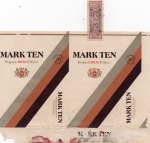 ANTIGA EMBALAGEM DOS " CIGARROS MARK TEN - CONTENDO O SELO " COMPANHIA DE FUMOS SANTA CRUZ