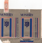 ANTIGA EMBALAGEM DOS " CIGARROS MONTEREY - CONTENDO O SELO "  PHILIP MORRIS BRASILEIRA S.A