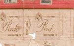 ANTIGA EMBALAGEM DOS " CIGARROS PINK " COM PREÇO IMPRESSO ( P.I ) CIA. LOPES SÁ INDUSTRIAL DE FUMOS