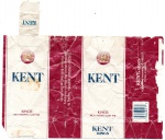 ANTIGA EMBALAGEM DE CIGARROS " K E N T "