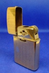 ANTIGO ISQUEIRO FOLHEADO A OURO - WIN " 007 " BUTANE GAS LIGHTER WINDFROOF ... FAISCANDO