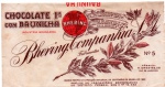 RARA EMBALAGEM DOS CHOCOLATES BHERING " BHERING COMPANHIA " RIO DE JANEIRO / GRANDE PRÊMIO DA EXPOSIÇÃO UNIVERSAL DO CENTENÁRIO DO BRASIL EM 1922 DIMENSÃO DA EMBALAGEM 18,5 x 10,1 cm