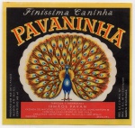 ANTIGO RÓTULO " CANINHA PAVANINHA " IRMÃOS PAVAN (  FONE 80 ) SÃO PAULO DIMENSÃO 11,4 x 10,7 cm  FAZENDA DO MACUCÃO
