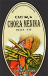 ANTIGO RÓTULO " CACHAÇA CHORA MENINA " DIMENSÃO 8,1 x 13,9 cm  ROTULO COLADO A UM PAPEL FUNDO PRETO