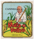 ANTIGO ROTULO " CANINHA MATA O VELHO " DOS IRMÃOS VALLERINI & CIA  DIMENSÃO 11,7 x 13,3 cm