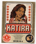 ANTIGO ROTULO " CANINHA KATIRA " DIMENSÃO 11,1 x 13,9 cm