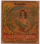 ANTIGO ROTULO " CANINHA CAIPIRENSE "  SÃO PAULO DIMENSÃO 9,5 x 10,6 cm