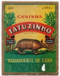 ANTIGO ROTULO " CANINHA TATUZINHO " DIMENSÃO 10,6 x 13,8 cm