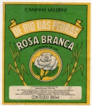 ANTIGO ROTULO " CANINHA VALERINI - DE RIO DAS PEDRAS / ROSA BRANCA "  SÃO PAULO DIMENSÃO 11,4 x 13,3 cm