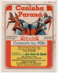 ANTIGO ROTULO " CANINHA PARANÁ " 900 ml  DIMENSÃO 10,9 x 13,9 cm