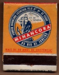 FILUMENIA - ANTIGA CAIXA DE FÓSFOROS DE BOLSO PUBLICIDADE " M I N A N C O R A " CAIXA LACRADA CONTENDO OS PALITOS