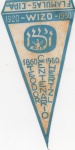 ANTIGA FLAMULA CENTENÁRIO TEODOR HERTZL ( 1860 - 1960 ) DIMENSÃO 12 x 6 cm
