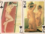 LOTE CONTENDO DUAS CARTAS/BARALHO " N U D E Z "