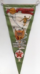 RARIDADE - ANTIGA FLAMULA HOMENAGEM DA " T E X A C O " UM SALVE AOS " BI-CAMPEÕES DO MUNDO  DE 1962 DIMENSÃO 27,0 x 12,3 cm