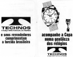 ANTIGA TABELA DA COPA DO MUNDO DE 70 - GENTILEZA DOS RELÓGIOS TECHNOS