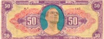 BRASIL - ANTIGA CÉDULA PARTICULAR PROMOCIONAL " 50 PONTOS - No. 143 " ILUSTRANDO O JOGADOR DE FUTEBOL " GONÇALO DO BONSUCESSO " DIMENSÃO 10,4 x 4,3 cm