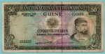 P-44a.5  ANTIGA CÉDULA DA GUINÉ PORTUGUESA 50 ESCUDOS ANO DE 1971 MBC  ASSINATURA ABEL BEJA CORTE REAL ( ADMINISTRADOR )