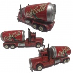 CAMINHÃO COCA COLA - SEM MARCAS DO FABRICANTE COMPRIMENTO 12,3 cm PEÇA MUITO BEM CONSERVADA