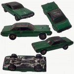 HOT WHEELS - 2001 MATTEL ( 68 COUGAR )  EM METAL PEÇA COM 7,3 cm