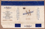 ANTIGA EMBALAGEM DOS " CIGARROS MINISTER " CIA. DE CIGARROS SOUZA CRUZ ... FABRICADO ESPECIALMENTE PARA DISTRIBUIÇÃO GRATUITA AOS EMPREGADOS DA COMPANHIA DE CIGARROS SOUZA CRUZ " PROIBIDA A VENDA "  EMBALAGEM INTEIRA