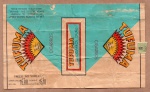 ANTIGA EMBALAGEM DOS " CIGARROS TUFUMA "  CIA. DE FUMOS SANTA CRUZ  EMBALAGEM INTEIRA COM PREÇO IMPRESSO ( P.I )