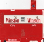 ANTIGA EMBALAGEM DE CIGARROS " WINSTON "