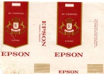 ANTIGA EMBALAGEM DE CIGARROS " EPSON "  EMBALAGEM INTEIRA