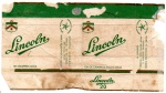 ANTIGA EMBALAGEM DE CIGARROS " LINCOLN "  CIA. DE CIGARROS SOUZA CRUZ