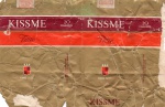 ANTIGA EMBALAGEM DE CIGARROS " K I S S M E "  COMPANHIA DE FUMOS SANTA CRUZ