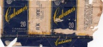 ANTIGA EMBALAGEM DE CIGARROS " CUBANOS "  CIA. LOPES SÁ INDUSTRIAL DE FUMOS PEÇA COM PREÇO IMPRESSO ( P.I )