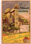 ANTIGA ESTAMPA EUCALOL " CURIOSIDADES MUNDIAIS - O ELEVADOR LACERDAD - BAHIA " SÉRIE 193  ESTAMPA 2
