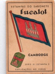 ANTIGA ESTAMPA EUCALOL " BANDEIRA DO CAMBODGE "  SÉRIE 51  ESTAMPA 3