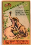 ANTIGA ESTAMPA DOS SABONETES EUCALOL " OS ANIMAIS PRÉ HISTORICOS " SÉRIE 30  ESTAMPA 6