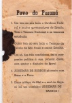 MEMORABILIA POLÍTICA - ANTIGO PANFLETO " ADHEMAR DE BARROS - POVO DO PARANÁ " DIMENSÃO 10,5 x 15,6 cm