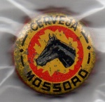 ANTIGA TAMPINHA CERVEJA MOSSORO FUNDO EM MADEIRA